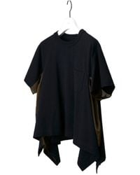 Sacai - Chest Pocket Asymmetric Top - Lyst