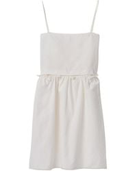Miu Miu - Logo-Patch Sleeveless Dress - Lyst