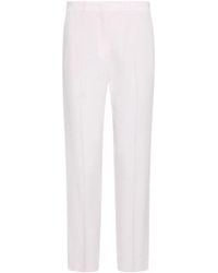 Marella - Stretch Viscose And Linen Trousers - Lyst
