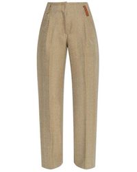 forte_forte - Herringbone Pattern Trousers - Lyst