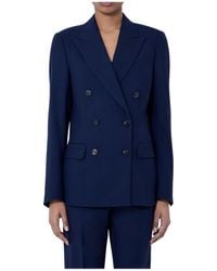 Dries Van Noten - Double Breasted V-Neck Blazer - Lyst