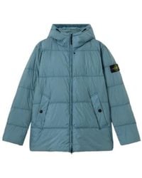 Stone Island - Compass-Badge High-Neck Jacket - Lyst