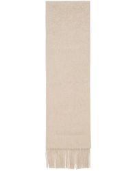 Acne Studios - Logo Detail Fringed Scarf - Lyst