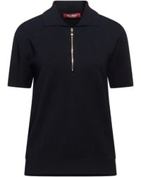 Max Mara - Solid Lightweight Short Sleeve Knit Top - Lyst