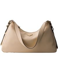 Prada - Aimée Large Leather Shoulder Bag - Lyst