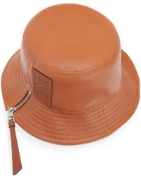 Loewe - Logo Patch Zip Detailed Fisherman Bucket Hat - Lyst