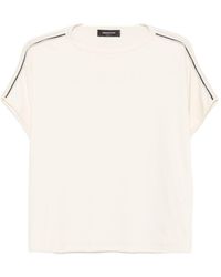 Fabiana Filippi - Side-Stripe Short-Sleeve T-Shirt - Lyst