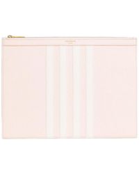 Thom Browne - 4-Bar Appliqué Medium Document Holder - Lyst