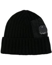 C.P. Company - Lens-Detail Wool Beanie - Lyst
