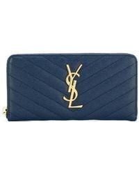 Saint Laurent - Classic Logo Wallet - Lyst
