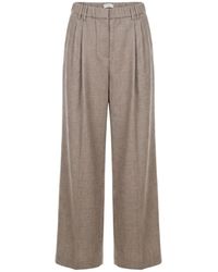 Brunello Cucinelli - Pleated Wide-Leg Trousers - Lyst