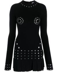 Off-White c/o Virgil Abloh - Embellished Crewneck Long-Sleeved Dress - Lyst