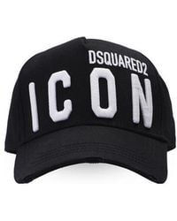 DSquared² - Icon Logo Embroidered Baseball Cap - Lyst