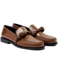 Jil Sander - Tangle Leather Loafers - Lyst