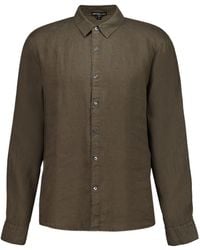 James Perse - Long-Sleeve Linen Shirt - Lyst