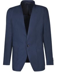 Tagliatore - Single-Breasted Tailored Blazer - Lyst