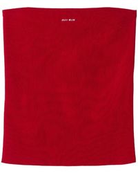 Miu Miu - Cotton Knit Tube Top - Lyst