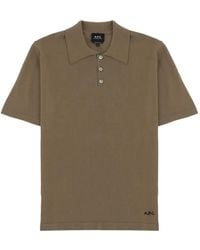 A.P.C. - Logo-Detail Polo Shirt - Lyst