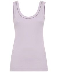 Brunello Cucinelli - Ribbed Tank Top - Lyst