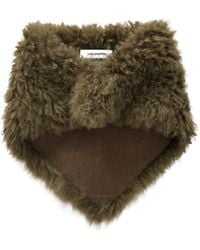 Yves Salomon - Shearling And Wool Scarf - Lyst