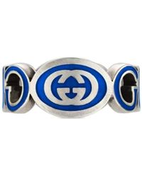 Gucci - Interlocking G Pull-On Style Ring - Lyst