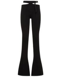 The Attico - Cutout Flared Casual Pants - Lyst