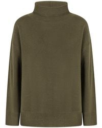 Aspesi - Turtleneck Ribbed Knit Pullover - Lyst