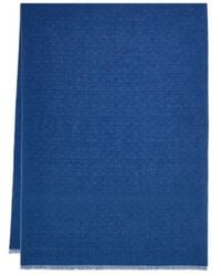 Ferragamo - Ferragamo Allover Monogram Fringed Scarf - Lyst