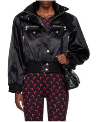 Marine Serre - High Collar Bomber Jacket - Lyst