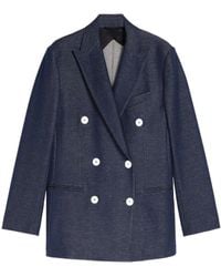 Max Mara - Double-Breasted Slim Suit Jacket - Lyst