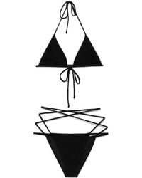 Norma Kamali - Criss-Cross Bikini Set - Lyst