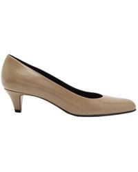 The Row - Solid Color Leather Pumps - Lyst