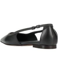 Brunello Cucinelli - Leather Pointed-Toe Ballet Flats - Lyst