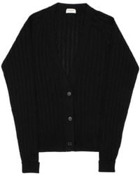 Saint Laurent - V-Neck Knitted Cardigan - Lyst
