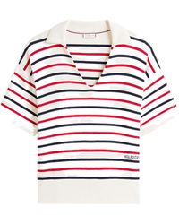 Tommy Hilfiger - Stripe Short Sleeve Polo Jumper - Lyst