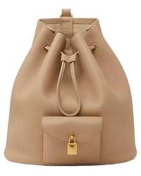 Loro Piana - Extra Drawstring Leather Backpack - Lyst
