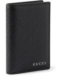 Gucci - Logo Plaque Bifold Wallet - Lyst