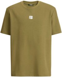 Balmain - Monogram Embroidered T-Shirt - Lyst