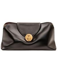 Versace - Chain Strap Leather Shoulder Bag - Lyst
