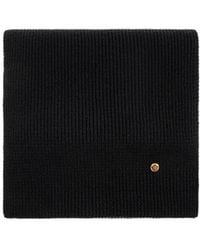 Versace - Medusa-Plaque Ribbed Scarf - Lyst