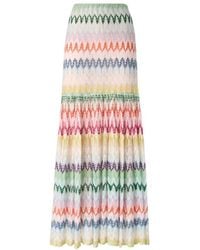 Missoni - Chevron-Pattern Maxi Skirt - Lyst