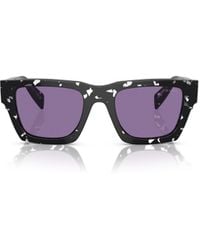 Prada - Tortoiseshell-Effect Square Sunglasses - Lyst