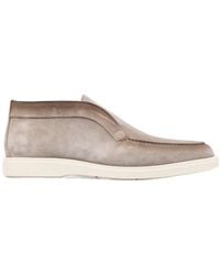 Santoni - Desert Round Toe Slip-On Boots - Lyst