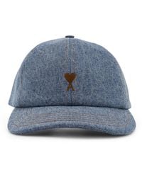 Ami Paris - Denim Baseball Hat - Lyst