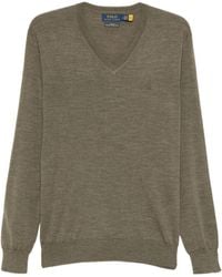 Polo Ralph Lauren - V-Neck Wool Sweater - Lyst