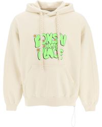 Bonsai - Slogan-Printed Drawstring Hoodie - Lyst