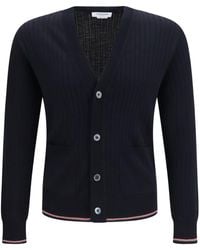 Thom Browne - リブ V ネック カーディガン - Lyst