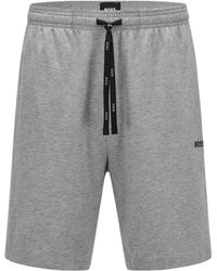 BOSS - Elastic Waist Shorts - Lyst