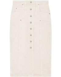 Isabel Marant - Isabel Marant Buttoned Midi Skirt - Lyst