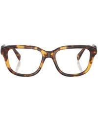 Miu Miu - Eyewear Rectangle Frame Glasses - Lyst